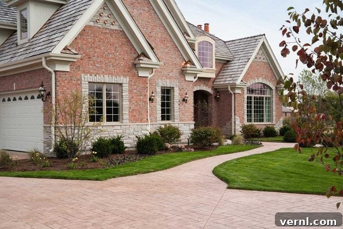 Driveway Decisions: A Homeowner's Guide to Paving Options 5 Stamped Concrete