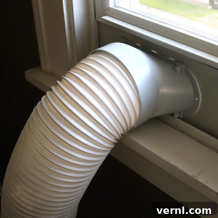 Your Essential Guide to Choosing the Perfect Room Air Conditioner 2 Flexible exhaust pipe and window flange for cooling air conditioner