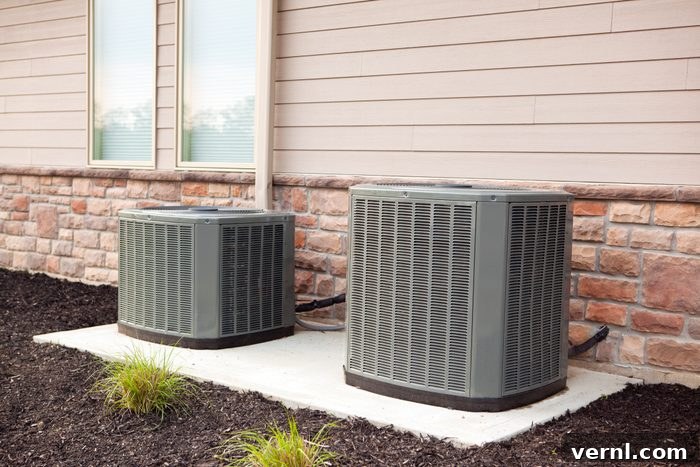 Mastering Central Air Installation 3 two central air conditioning units outside of house