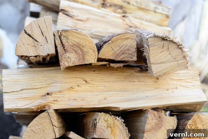 kiln dried firewood stack