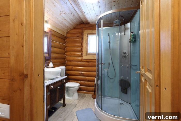 Winterproof Your Cabin Plumbing 2 Bathroom in a log cabin