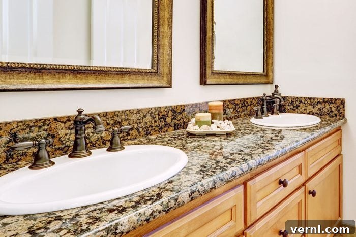 Elevate Your Bathroom: Picking the Perfect Countertop Style 2 Granite Bathroom Countertop