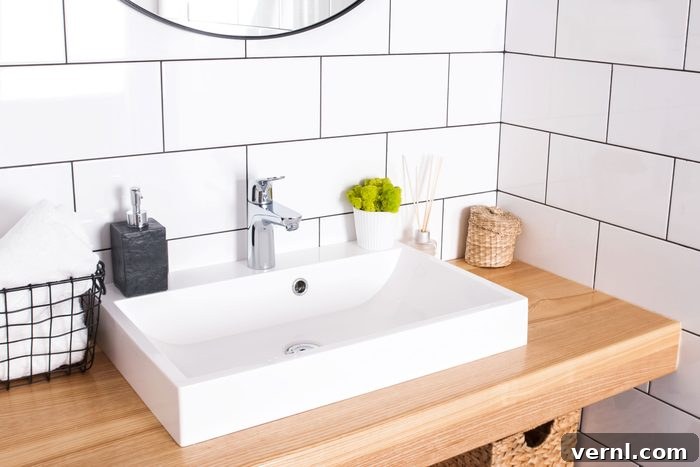Elevate Your Bathroom: Picking the Perfect Countertop Style 3 Wood Bathroom Countertop