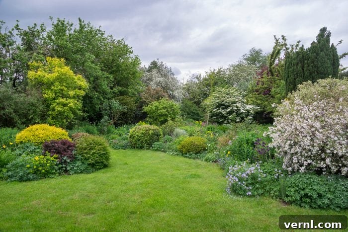 Seasonal DIY Lawn Care: Your Year-Round Yard Guide 3 Vibrant lawn and garden during the springtime, highlighting the need for seasonal care.