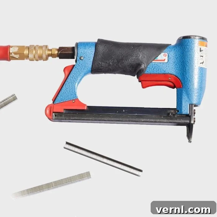 Revive Your Sofa Cushions and Covers 18 Penuematic Stapler