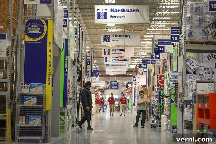 Lowe's or The Home Depot: Which Store is Best for You 2 People shop at a Lowe's store