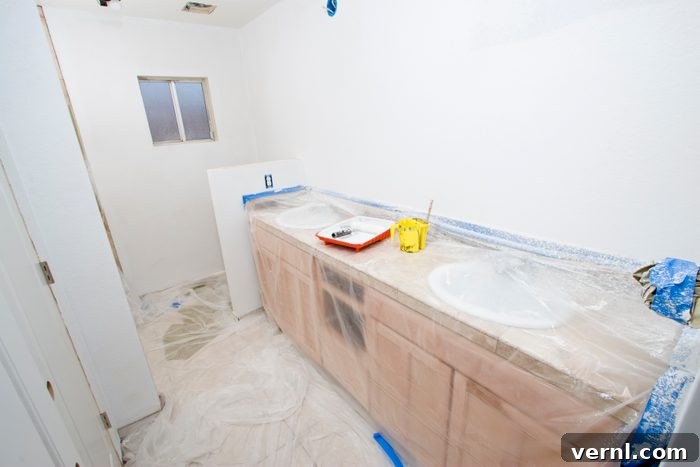 Humidity Hero: Your Guide to Bathroom Wall Paint 2 bathroom being remodeled
