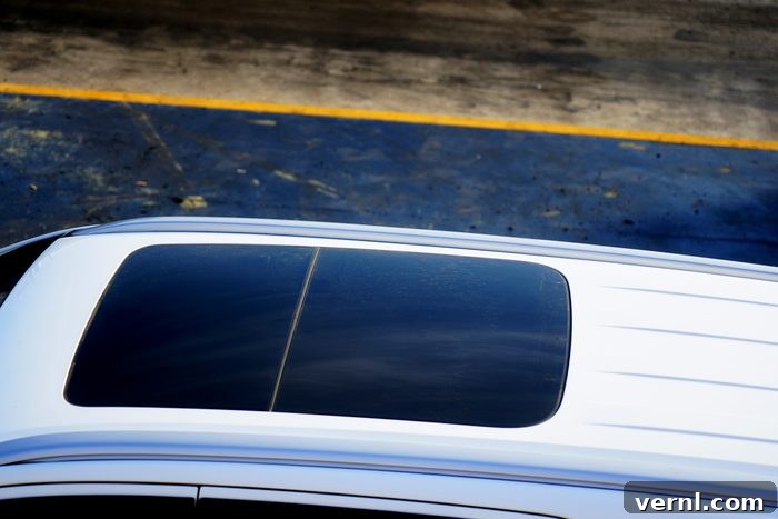 Moonroof vs Sunroof The Definitive Difference 2 top view of moonroof on car