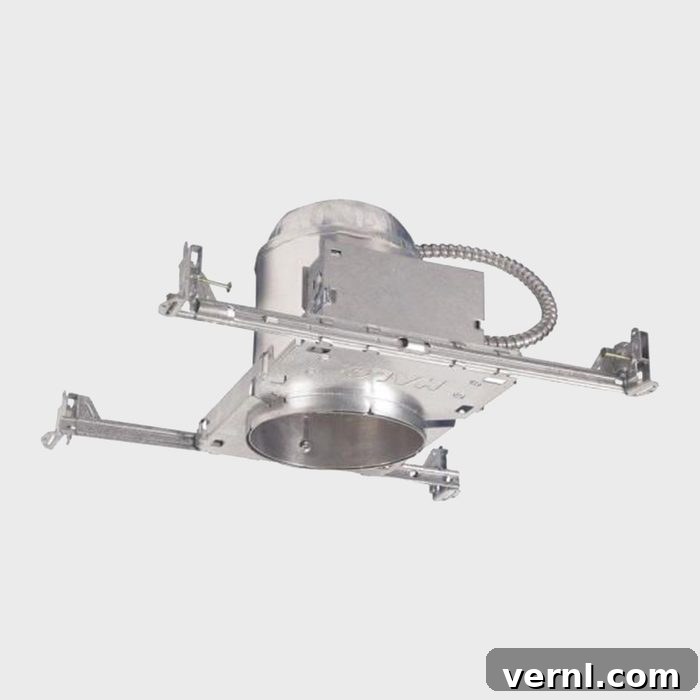 New Construction IC-Rated Aluminum Recessed Lighting Housing For Ceiling