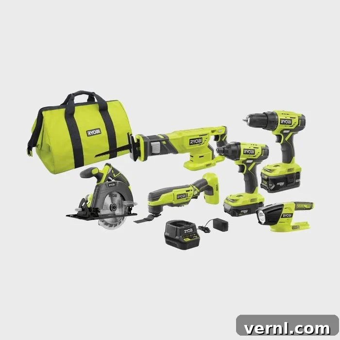 Home Depot's Hottest Black Friday Offers for 2024 2 Ryobi One 18v Lithium Ion Cordless 6 Tool Combo Kit With Batteries, Charger, And Bag