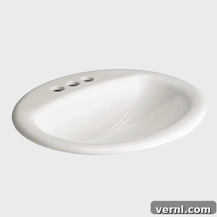 Mastering Drop In Bathroom Sinks for Your Home 4 Native Trails NativeStone 30-inch Rectangular Stone Composite Drop-In Bathroom Sink