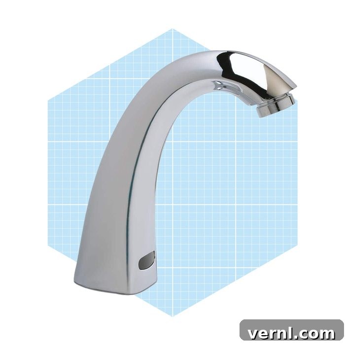 Hands-Free Harmony: Your Guide to Touchless Bathroom Faucets & Our Top 5 Picks 6 Delta Commercial Battery Powered Bathroom Faucet