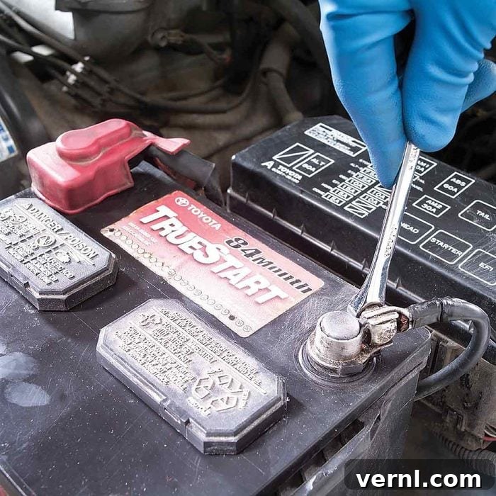 DIY Car Battery Replacement Made Simple 4 Removing a car battery