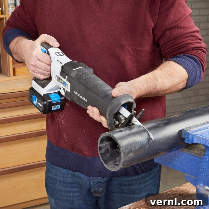 Hart Brushless Reciprocating Saw Family Handyman's Top Pick 2 Hart Reciprocating Saw In Use Fh22d Approved Hart Brushless 20v Reciprocating Saw 01 20 006 Copy