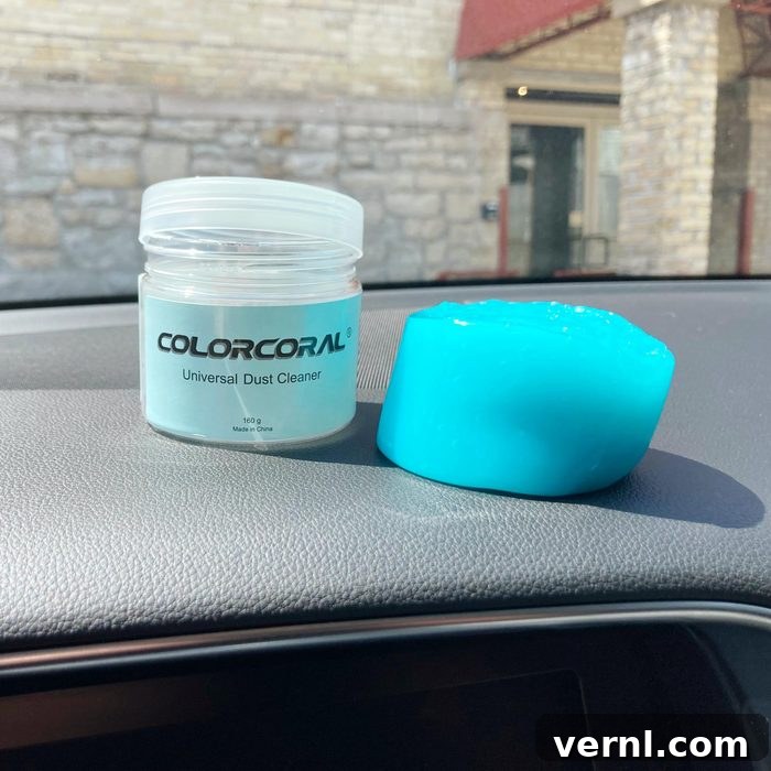 Essential Car Putty Cleaner Insights for Perfect Repairs 2 car putty sitting on the dashboard of a car