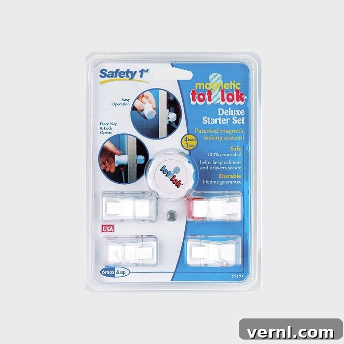 Keep Kids Safe: Babyproofing Drawers and Cabinets 4 Safety 1st Magnetic Tot Lok Complete Set