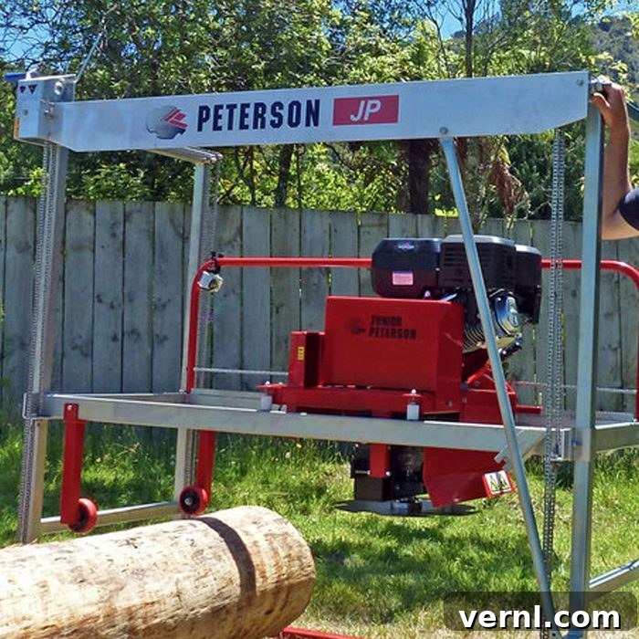 From Log to Lumber: The Portable Sawmill Handbook 4 Junior Peterson Jp Small Sawmill