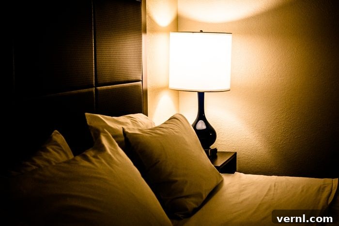 Mastering Bedroom Lighting Choices 4 Bedroom at night