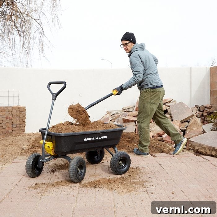 Gorilla Cart Master Your Yard Family Handyman Approved Dump Cart 2 Testing The Gorilla Cart in a backyard build project
