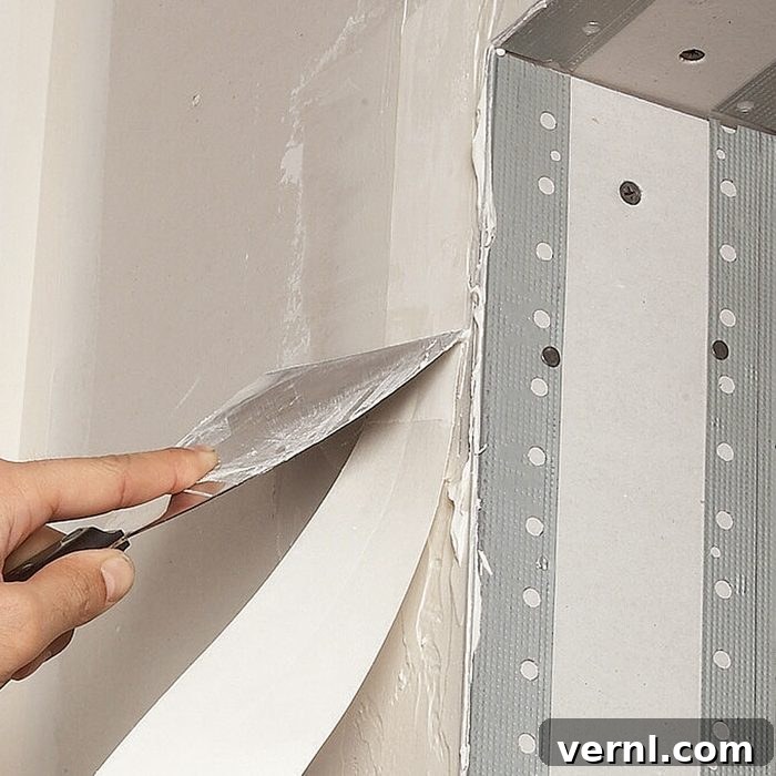 The Complete Drywall Guide for Homeowners 10 Fh08jau 490 15 043 Tape Your Metal Corner Bead Homeowner's Guide To Drywall