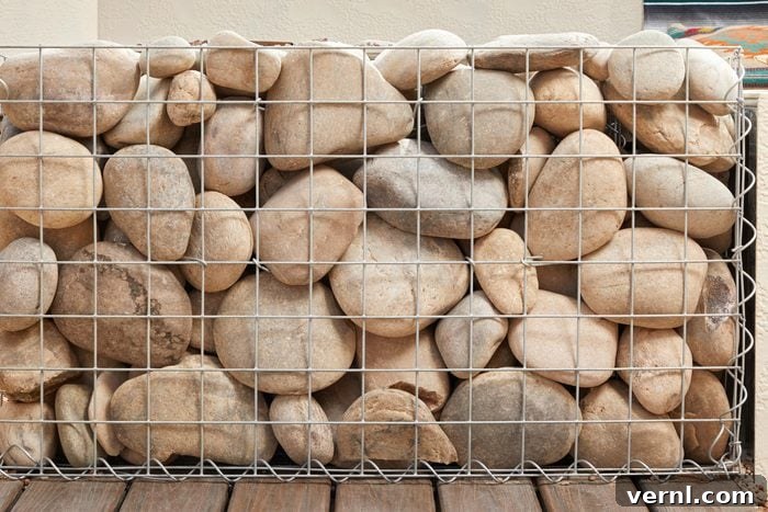 Transform Your Backyard with 6 DIY Living Room Projects 2 New Mexico Backyard Gabion Basket Walls