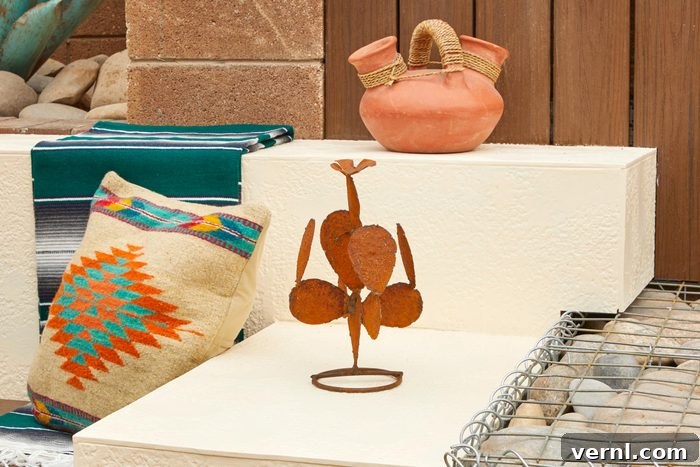 Transform Your Backyard with 6 DIY Living Room Projects 3 New Mexico Backyard Faux Stucco Wall