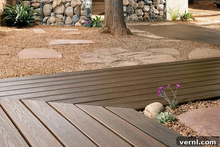 Transform Your Backyard with 6 DIY Living Room Projects 5 New Mexico Backyard Composite Decking Boardwalk Pathway