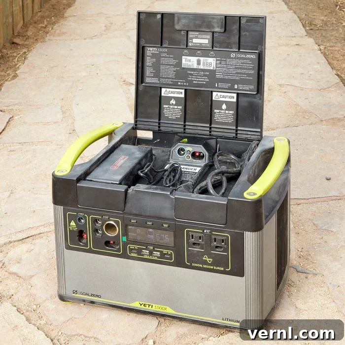 GoalZero Yeti 1500x Portable Power Station, a powerful and quiet energy solution for various needs.