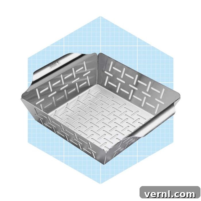 Weber's Grilling Basket: The Ultimate Tool for Vegetable Perfection 3 Grill Basket