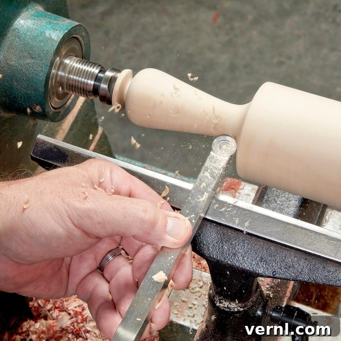 Unlock Your Potential: Essential Woodturning Tools 2 close up of a hand using an Easy Wood Turning Tool