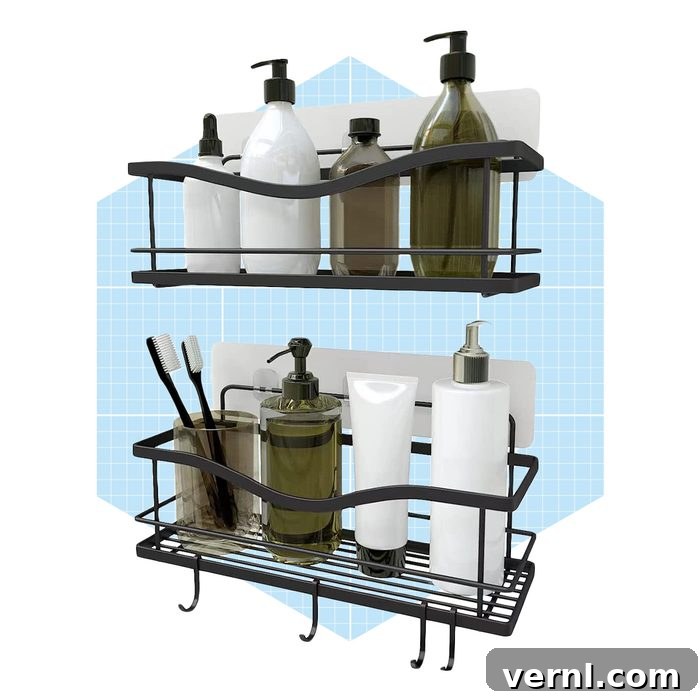 The TikTok Viral Shower Shelves That Are a Bathroom Game-Changer 2 Kincmax Shower Caddy Bathroom Shelf