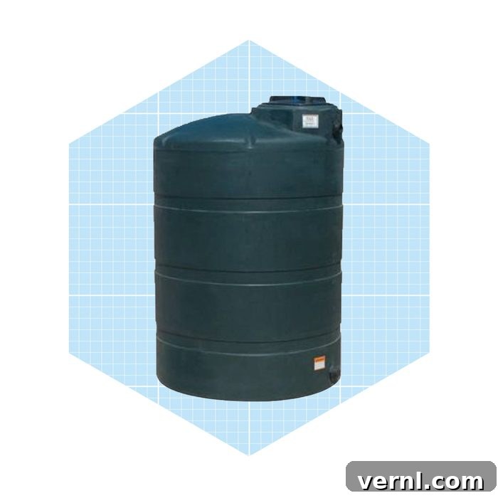 Smart Water Storage Solutions 2 500 Gallon Green Plastic Water Tank Ecomm Tank Depot.com