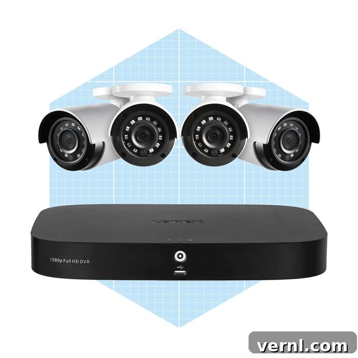 1080p 8 Channel 1TB Wired DVR System
