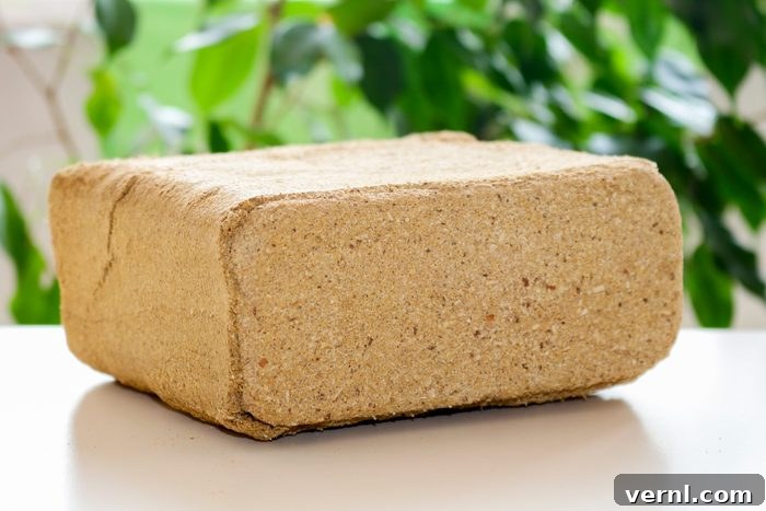 sawdust pressed together to form a fire starting brick