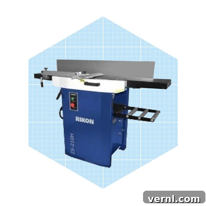 Wood Jointers Demystified 4 Rikon 25 210h 12 Planer:jointer With Helical Cutterhead Ecomm Toolnut.com
