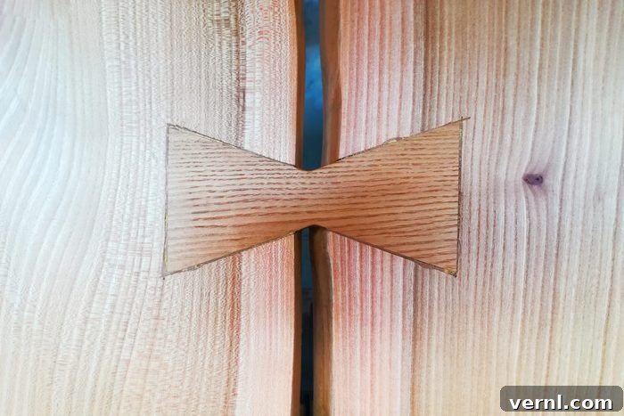 Introduction to Wood Inlay 2 wood inlay bowtie to join two boards