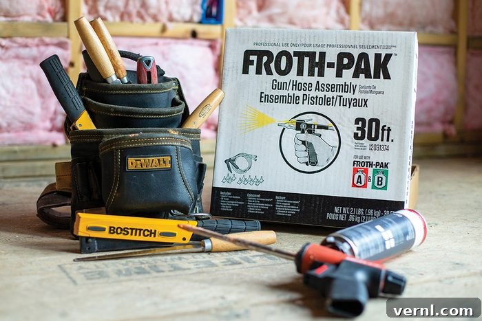 Renee Wilson An Eleven Percent Woman in Insulation 3 Assortment of essential tools neatly laid out on the floor of a house under construction, emphasizing the practical side of the building process for an insulation contractor.