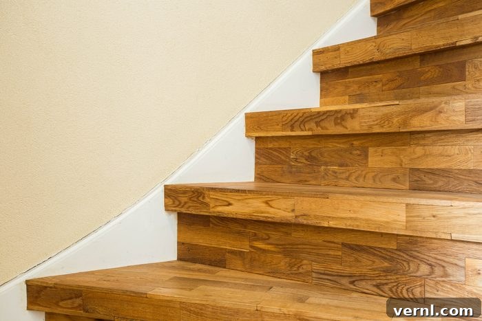 Bodrum Merdivenleri: Baştan Sona Şık Bitirme Rehberi 5 Part of the wooden stairs, close up modern home design