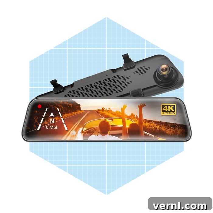 Rearview Revolution: A Dash Cam in Your Mirror 2 Wolfbox G840s 4k Mirror Dash Cam Ecomm Via Amazon.com