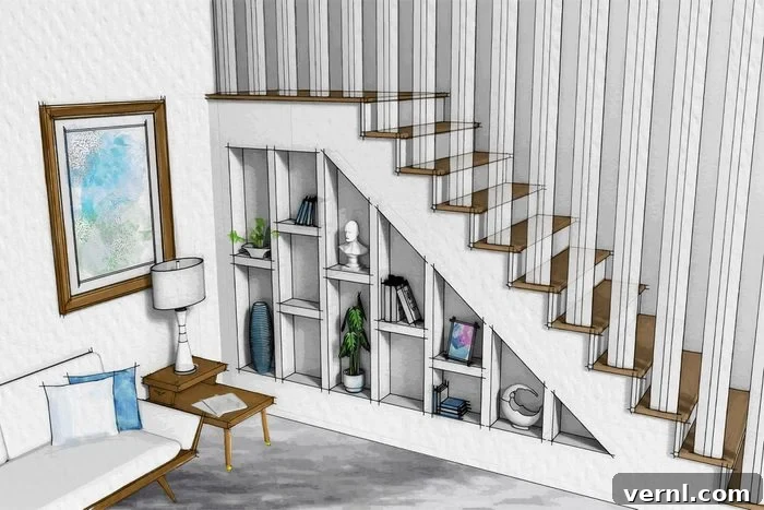 Beyond the Broom Closet: 5 Brilliant Under-Stair Ideas 6 Fh23mar 623 53 Bookshelves