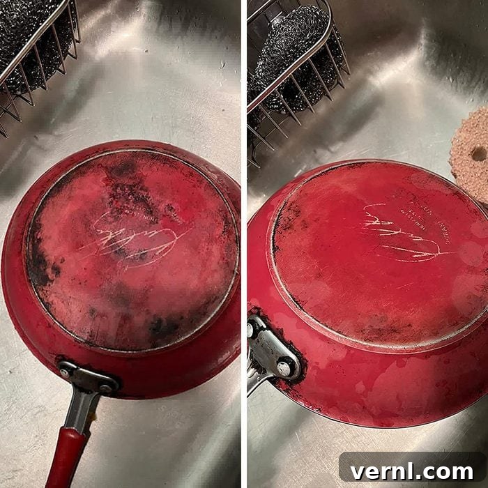 Scrub Daddy Power Paste: Your Essential Guide to Usage, Reviews, and Buying 4 Scrub Daddy Power Paste restoring a heavily burnt pot.