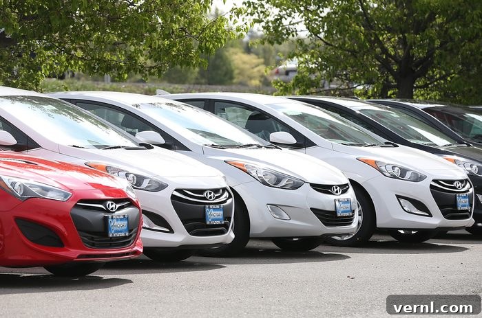 Hyundai Issues Major Recall for Sedans and SUVs 2 Brand New Hyundais Sit at Hyundai Dealership