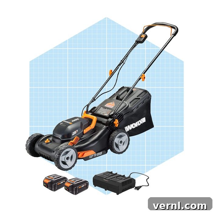 Worx Wg743 40v Power Share 4.0ah 17' Cordless Lawn Mower