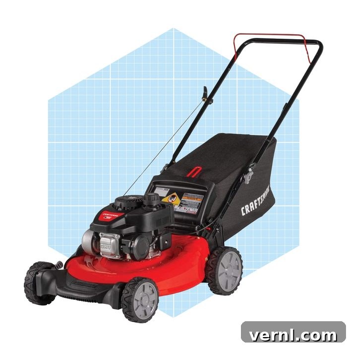 Craftsman M105 140cc 21 Inch 3 In 1 Gas Powered Push Lawn Mower With Bagger