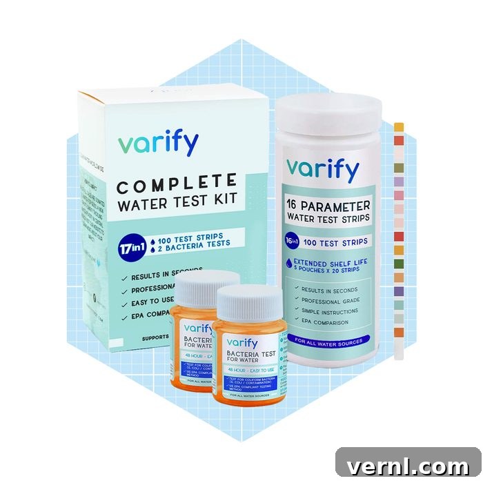 Verify Your Water's Safety with Varify 2 Fhm Ecomm Water Test Kit Via Amazon.com
