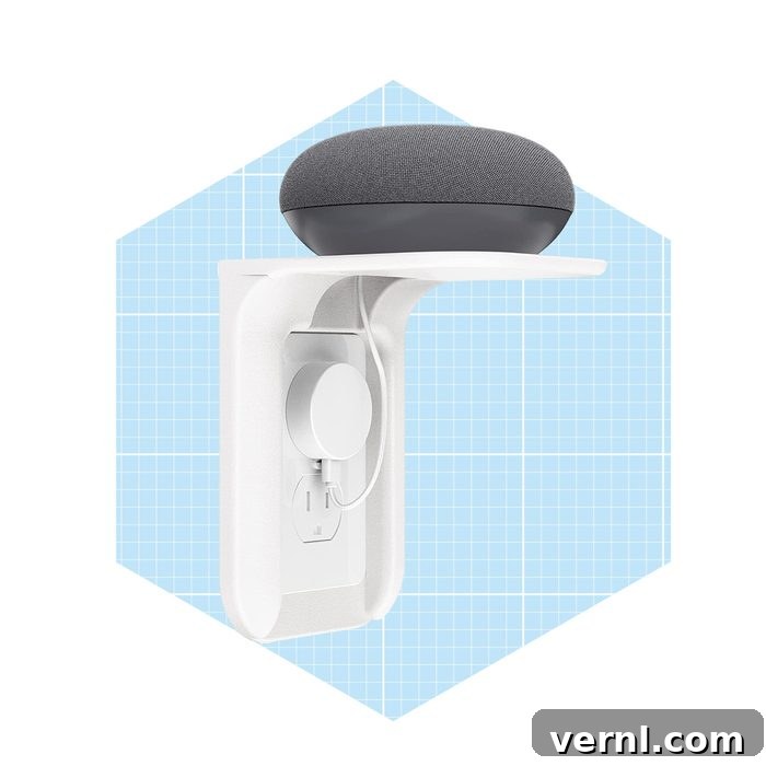 Power Up & Tidy Up: The Smart Outlet Shelf 3 Outlet Shelf for Organized Charging and Storage