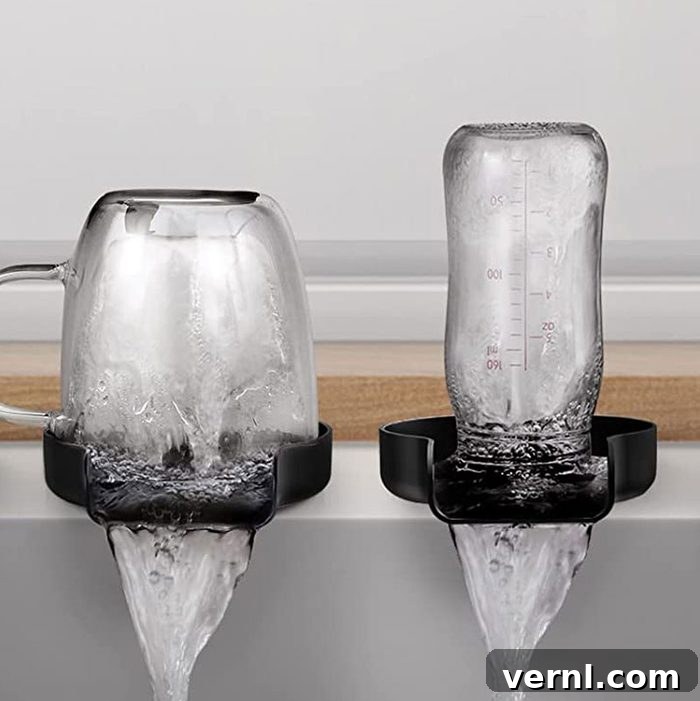 Sparkling Glasses in Seconds Effortless Motorized Sink Rinser 2 Glass Rinser Ecomm Via Amazon 3