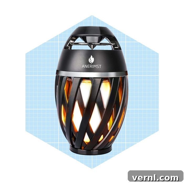 Flameless Outdoor Torch Speaker: Ambiance and Audio 3 Anerimst Speaker Flame