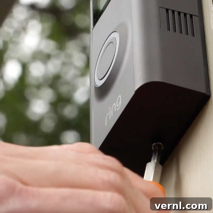 ring video doorbell 2 installation add the front plate