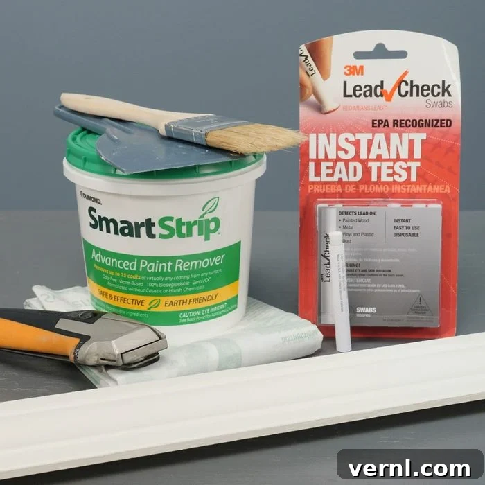 remove paint from wood tools
